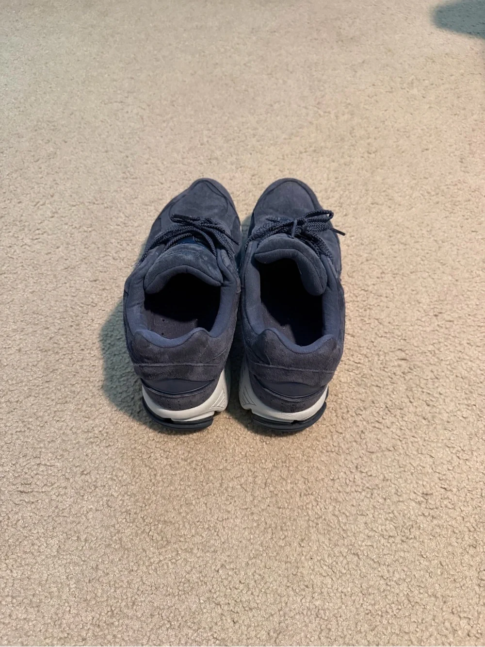 New Balance Navy Suede Athletic Sneakers